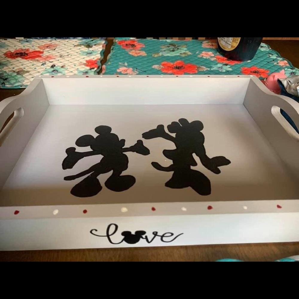 Mickey and Minnie “LOVE” tray.